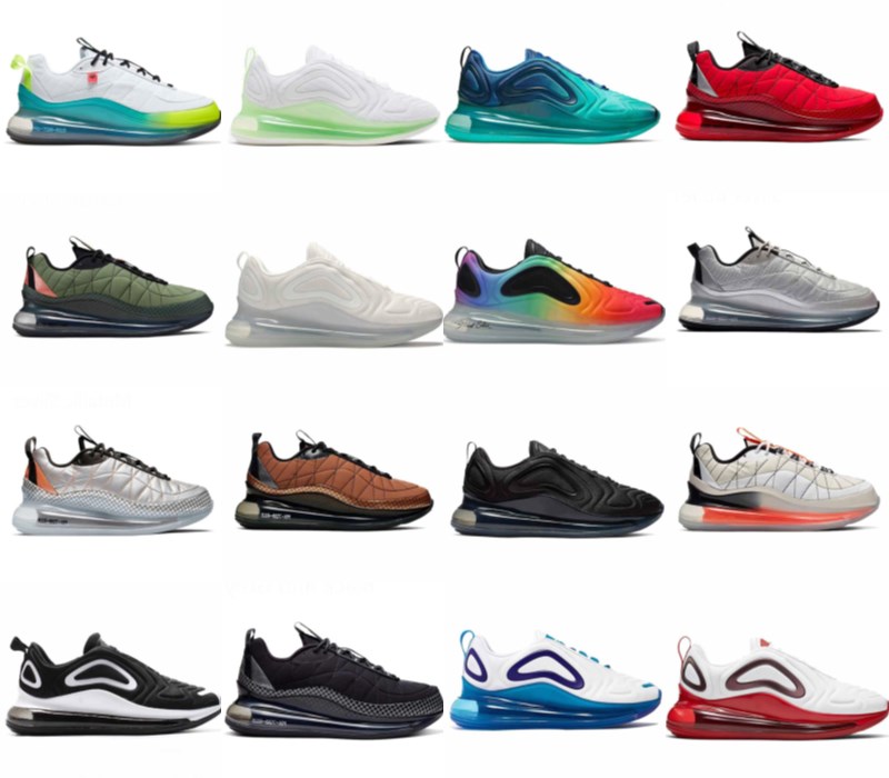 

TOP quality 720 Running Shoes Men Women Sneakers MX 720s Cool Grey Triple Black White Sunrise Sunset Volt Be True Pride Mens Trainers Sports, 27