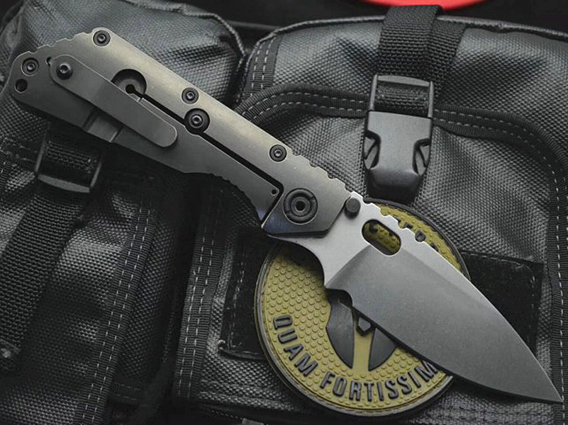 

Top Quality Survival Tactical Folding Knife D2 Stone Wash Drop Point Blade Carbon Fiber + TC4 Titanium Alloy Handle EDC Knives