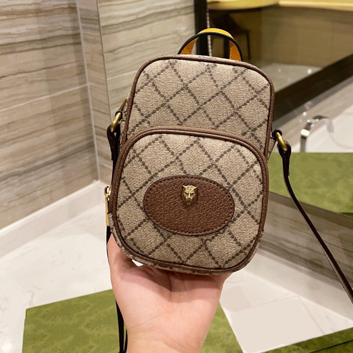 

Camera Mobile phone Bag Cross body Luxury Designer Brand Bags Fashion Shoulder Handbags High Quality Women Wallet Metallic Totes Vintage Women Ladys, No bag