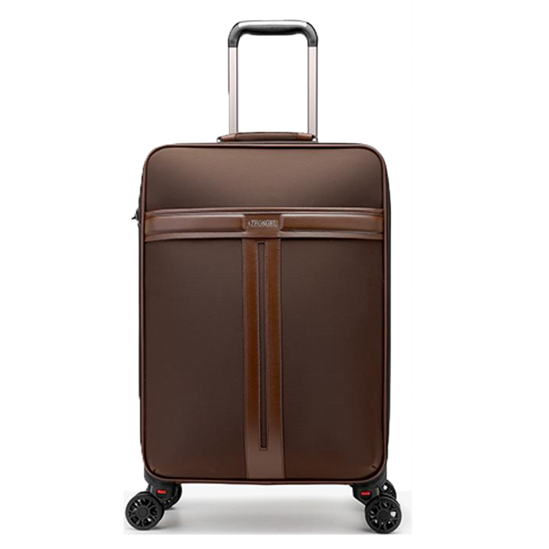 

trolley suitcase luxury bag Luggage male Carry-Ons wheel Boarding Bag canvas strong female capacity large travel durable universal Oxfo Pqft, Red