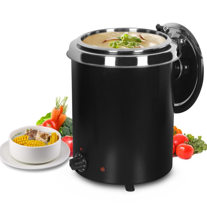 

300W Electric 5.7L Soup Pot Soup Kettle Heat Warmer Machine Commercial Stainless Steel Pot For Buffet Restaurant