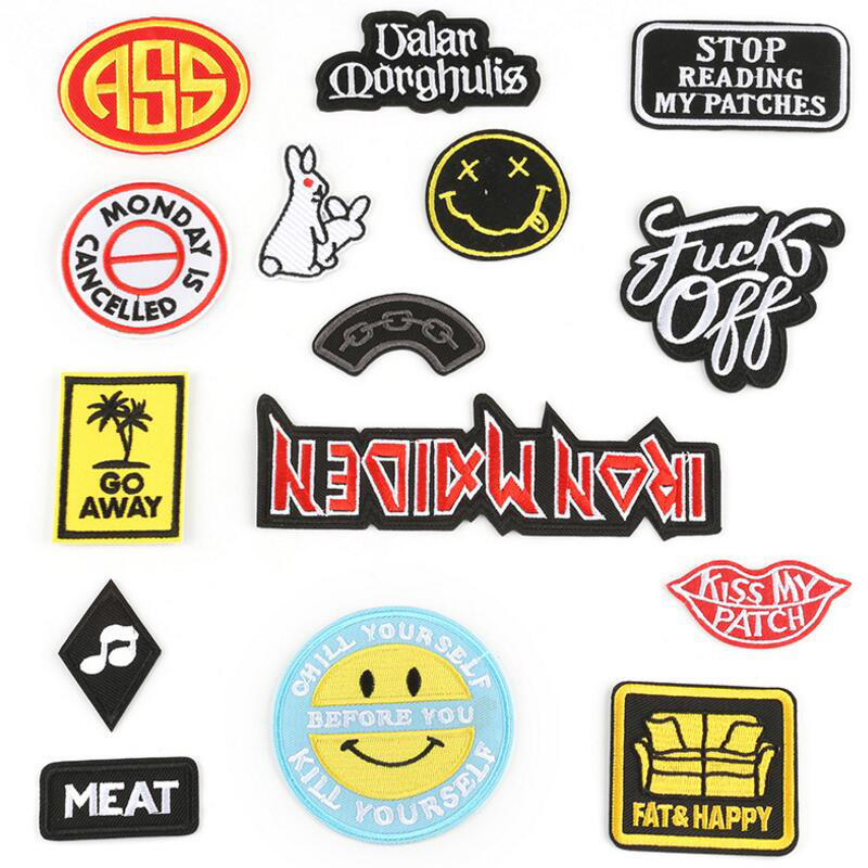 

Hot Selling New Fabric Adhesive Stickers English Alphabet Designs Embroidery Letter Custom Patches For Clothing Embroidery Patch
