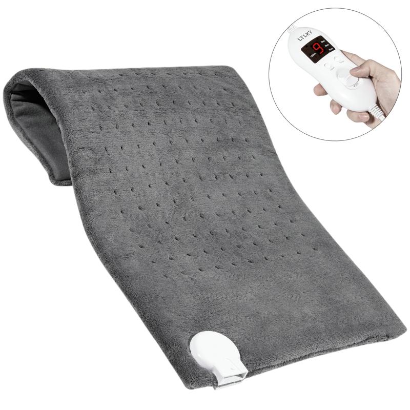 

Heating Pad for Pain Relief XL King Size Soft Touch Electric 9 Heat Setting Moist Heat Therapy Option for Neck Back Shoulder