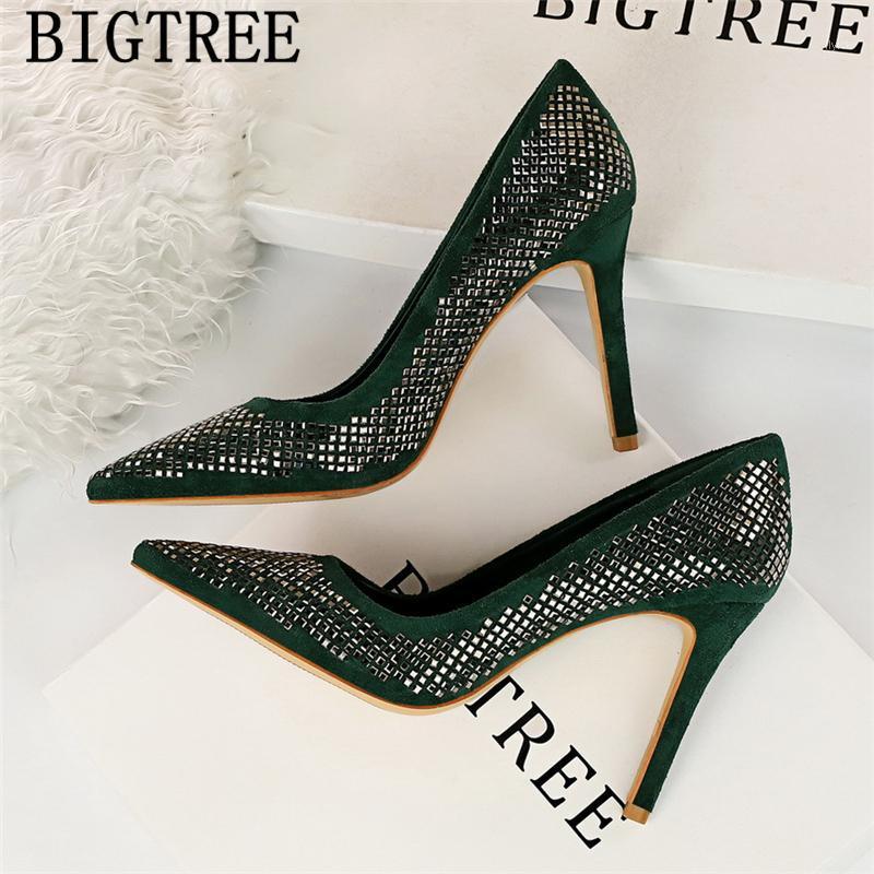 

BIGTREE Fashion Glitter Heels Black High Heels Evening Shoes Ladies Shoes Pumps Women Italian Fetish High Zapatos1