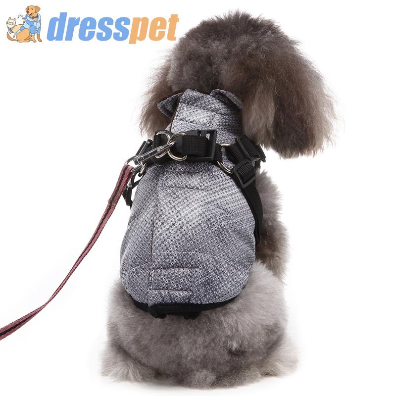 

Dog Apparel XS-XL Winter Clothes Wiht Harness Set Jacket For Small Puppy Pet Warm Autumn Waterproof Fabric Coat Chihuahua Clothing