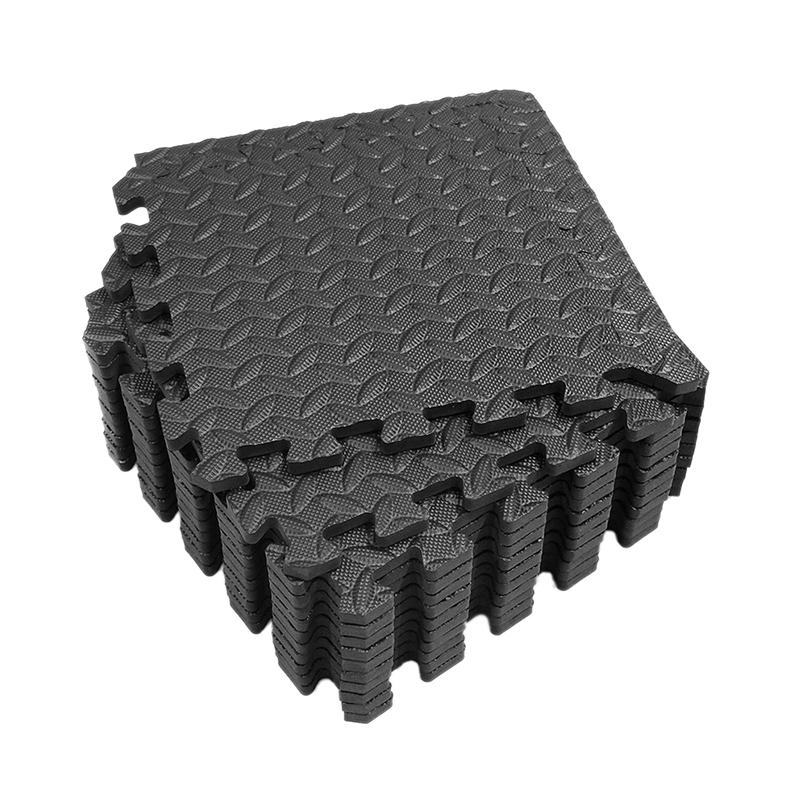 

24Pcs EVA Foam Gym Mat with Interlocking Tiles for Equipment 30X30cm, Grey
