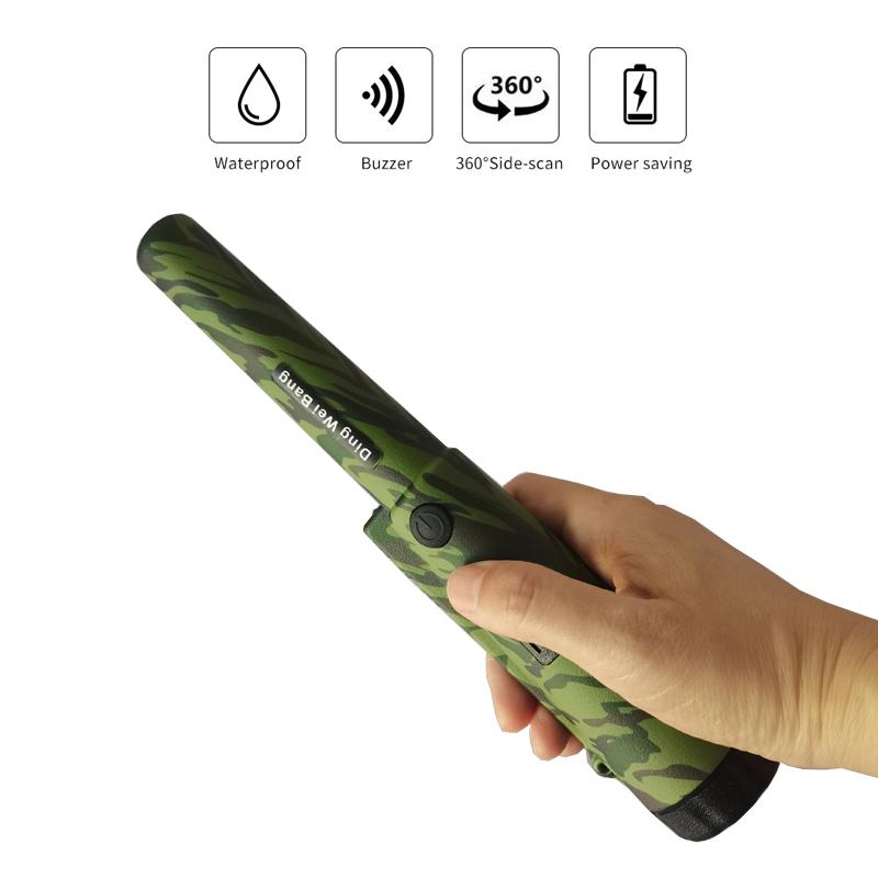 

newest camo colour Professional Pinpointer Gold Metal Detector Finder Underground Scanner Sound Vibrate Alarm Hunting