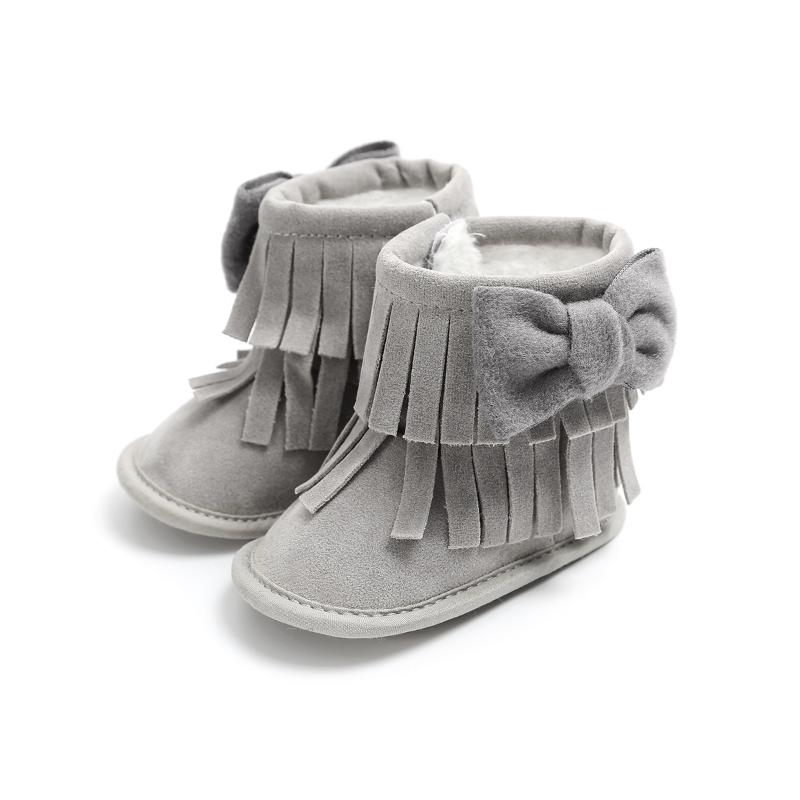 

2021 new fringed baby shoes, boots, soft soles, children's shoes HN017
