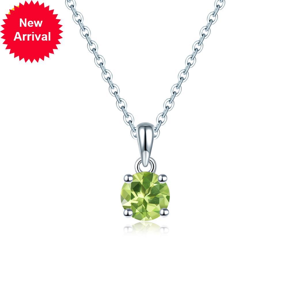 

Hutang rhodolite garnet pendant of round 5mm genuine solid gems 925 silver sterling simple fine current elegant jewels