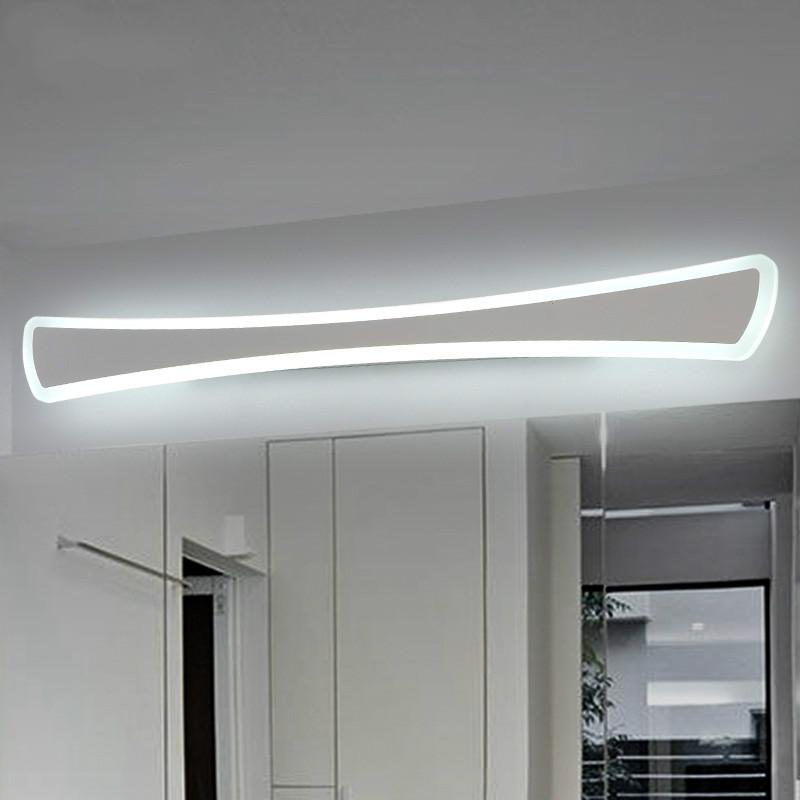 

Simple modern LED mirror headlights bathroom toilet mirror cabinet front light waterproof anti-fog aisle wall lamp mx6181705