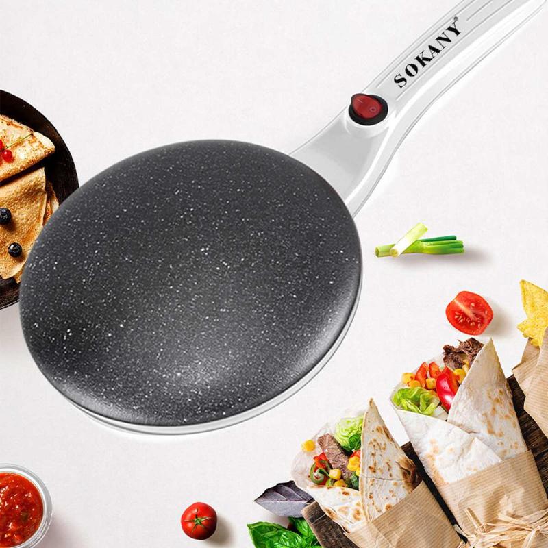 

220V 650W Electric Crepe Maker Machine Pancake Pan Non-Stick Griddle Baking Pan Cake Machine Kitchen Cooking Pie Frying