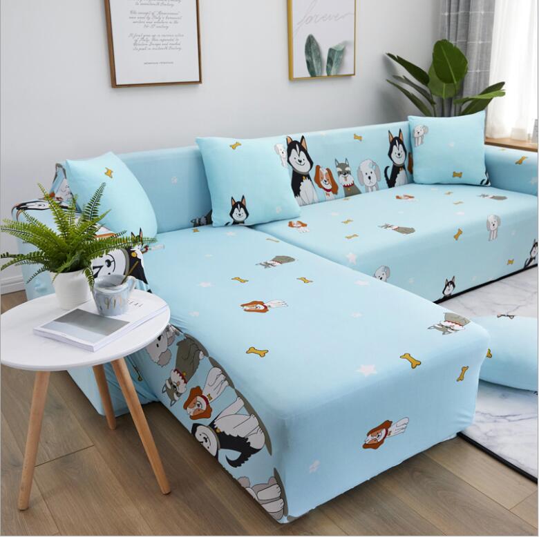 

Sofa Cover Set Geometric Couch Cover Elastic Sofa for Living Room Pets Corner L Shaped Chaise Longue SFGUUT