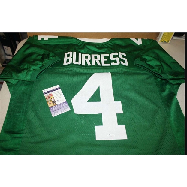 

rare Men Michigan State Spartans Plaxico Burress #4 Stitched green Full embroidery Jersey Size S-4XL or custom any name or number jersey