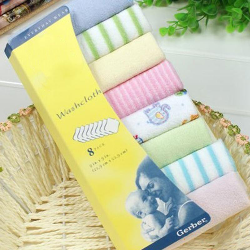

Towel Baby Facecloth Baby Bath Towel Handkerchief Cotton Burp Cloth Soft And Absorbent Kindergarten Washcloth Bath Stuff, Color random