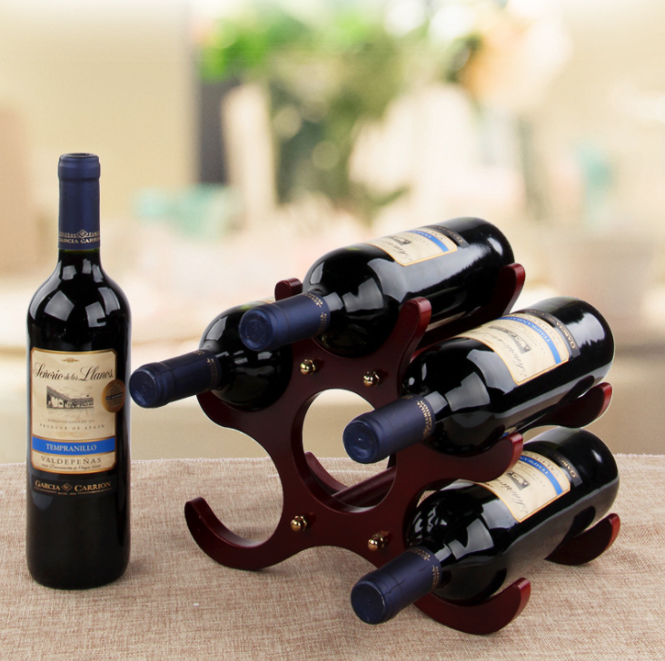 

Solid wood wine rack decoration European creative glass rack home cabinet display rack wine utensils