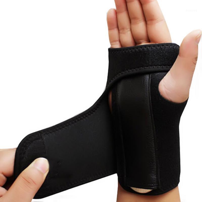

Removable Adjustable Wristband Steel Wrist Brace Support Arthritis Sprain Carpal Tunnel Splint Wrap Protector1, Right hand