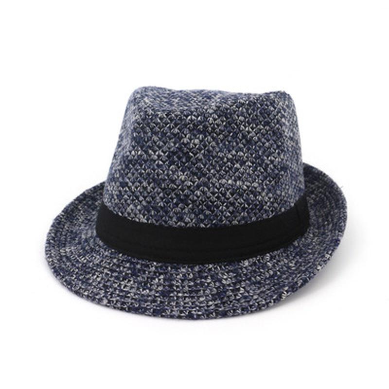 

fedora hats women men autumn winter warm solid panama hats jazz caps ribbon band wedding formal black classic new men hat