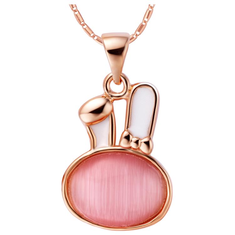 

Rose beautiful Plated Necklace Fashion Pendants Necklaces for Women Nice Jewelry Free Shipping