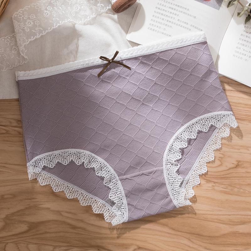 

New Sexy Women's Panties Cotton Briefs Teenage Girl's Underwear Breathable Panty Female Underpants Casual Multicolor Knickers, White