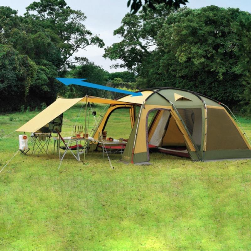 

210cm Height One bedroom one living room tent outdoor camping 6-8 people multi-person large tent Double Layer family