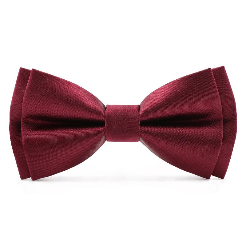 

Designer Bowtie For Men High Quality Wine Red Black Fashion Groom Wedding Butterfly Bow Tie Dress Suit Gift Box