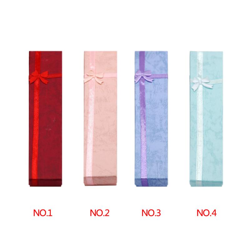 

1pc Cardboard Flannelette long necklace box jewelry wedding gifts box 21cmx4.3cmx2cm