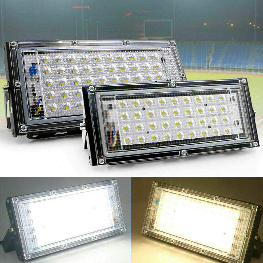 

Waterproof Outdoor 50W LED Floodlight Cool Warm White Bulb Flood Light 110V 220V For Garden Street Lamp