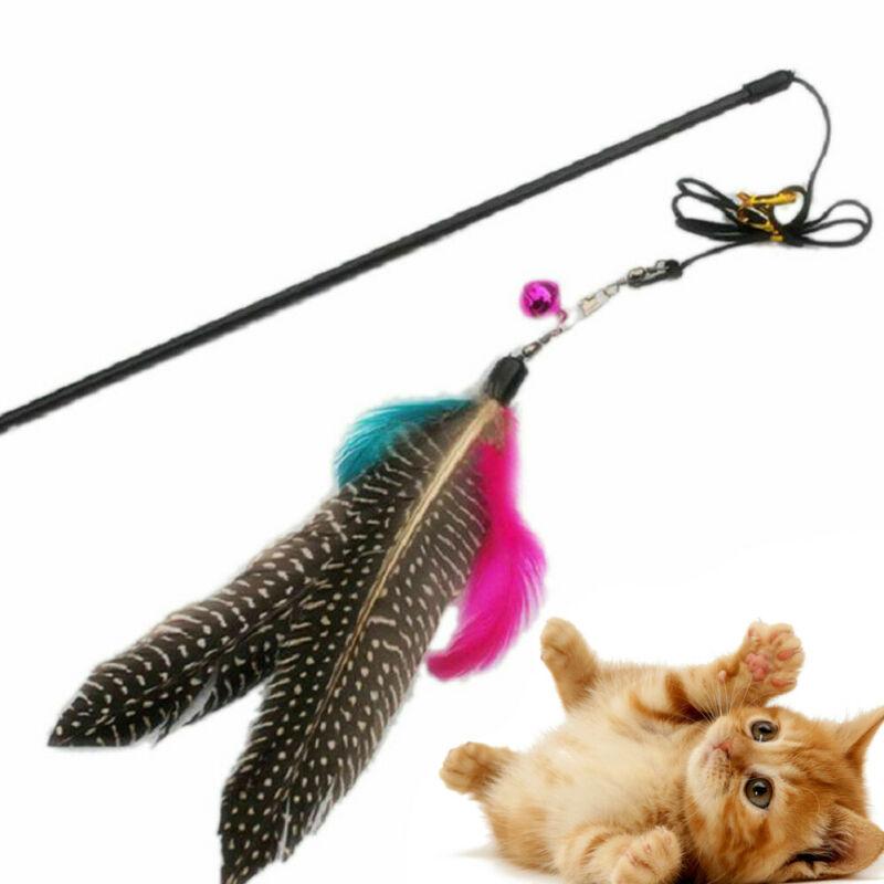 

Pet Cat Toy Cat Toys False Mouse Feather Ball Bell Birds Ball Interactive Funny Teaser Wand Toys Training Kitten Stick
