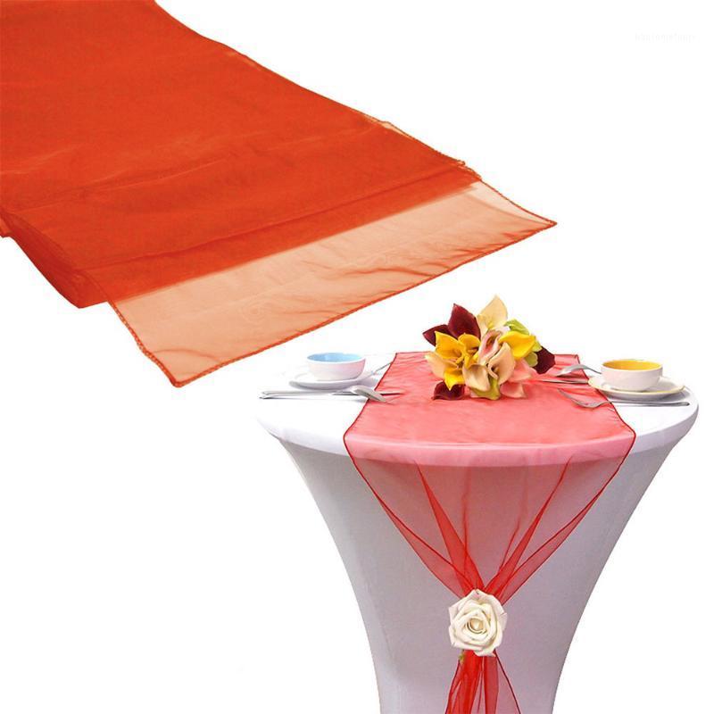 

30*275CM Sheer Organza Table Runner Party Decor Wedding Supply DIY Decoration1