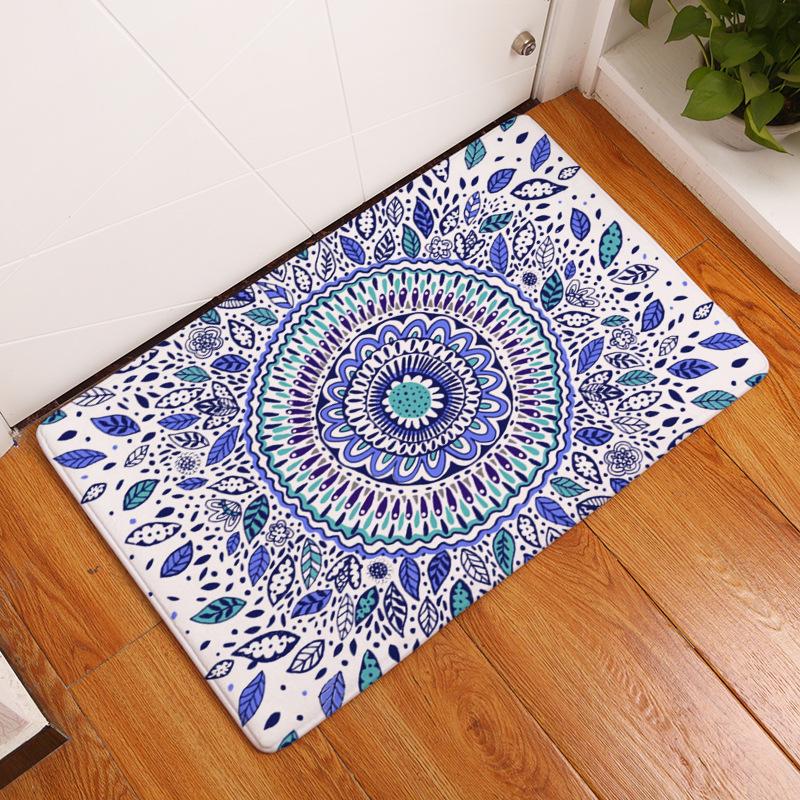 

Chakra Meditation Geometry Vintage Mandala Carpet Lotus Entry Door Mats Chair Carpet House Warming Gift Decor Living Room