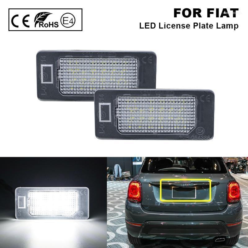 

Emergency Lights For 500X 2014-2022 LED License Plate Light Number Lamp Error Free 2PCS Tail Auto Parts Car Accessories1
