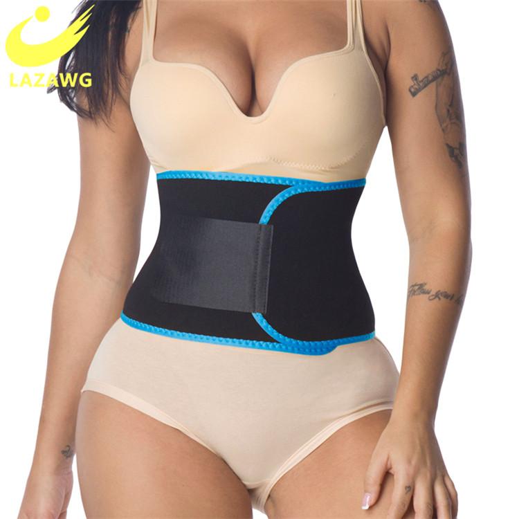 

LAZAWG Waist Trainer Body Shapers Corset Women Tummy Control Girdles Shapewear Faja Sweat Modeling Strap Gym Sauna Slimming Belt, Yellow