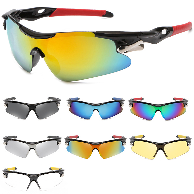 

Outdoor Sports Cycling Sunglasses for Mens Womens Mountain Road Bike Eyewears UV 400 Windproof Biking Bicycle Goggles for Running Hiking Fishing Driving