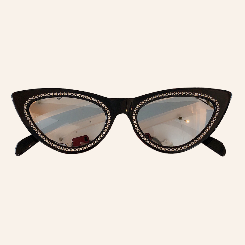

Quadro Diamante De para As Mulheres com a Marca Luxo Gato Olho culos Sol Feminino gafas hombre REQ8