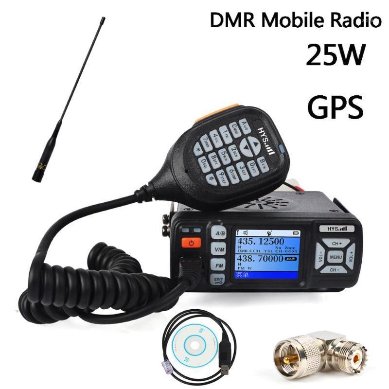 

DMR Digital Mobile Radio GPS VHF UHF Transceiver Dual Band 25W 10km Ham Amateur Radio Walkie Talkie1