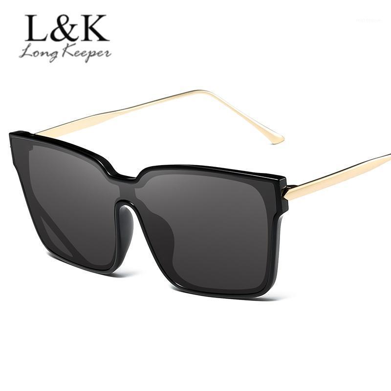 

Vintage Oversized Square Sunglasses Women Men Big Frame Sun Glasses One-piece Lens Glasses For Female UV400 Shades1