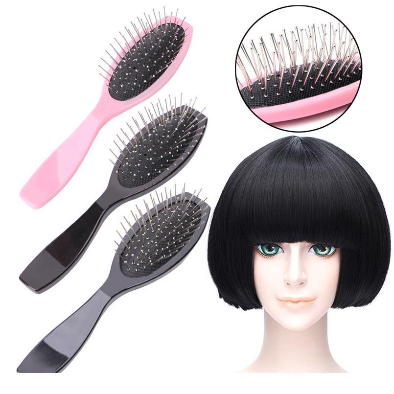 

Professional Anti Static Steel Comb Brush For Wig Hair Extensions Training Head Professio jllREr, Silver