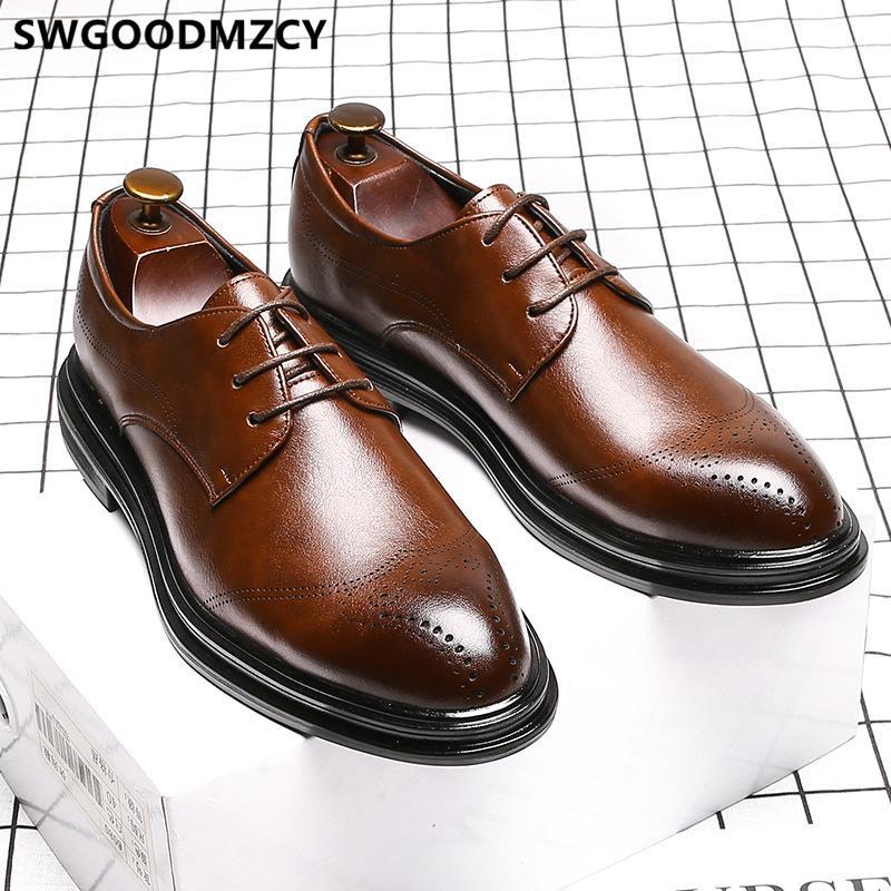 

office shoes men leather dress brogue shoes men classic elevator for brown dress zapatos de hombre de vestir formal1, Elevator shoes
