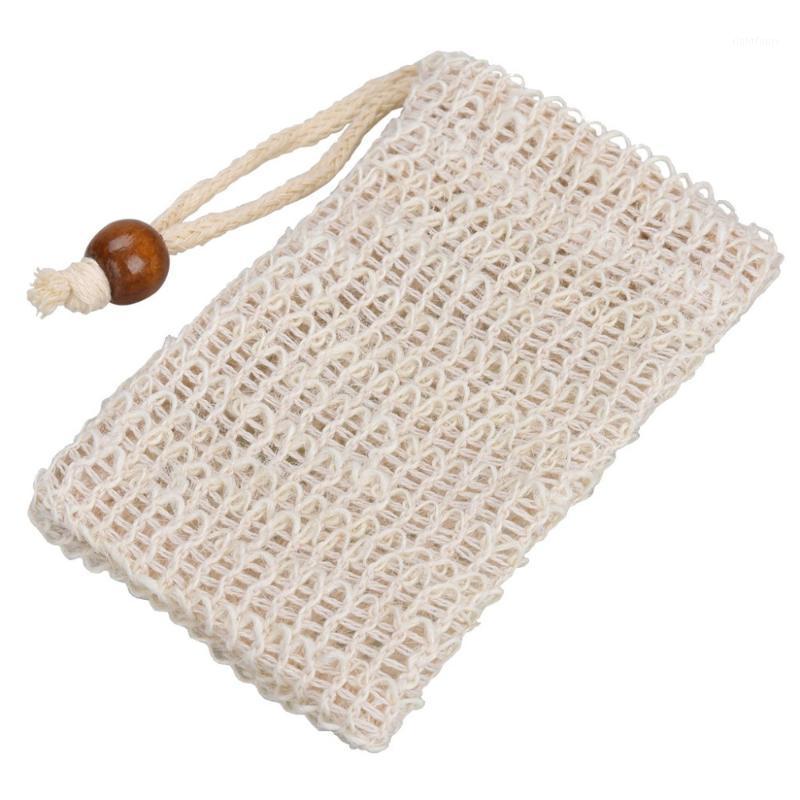 

1PC Fashion Nice Natural Ramie Shower Exfoliator Sponge Pouch Comfortable Blister Mesh Soap Saver Bag Foaming Net L41