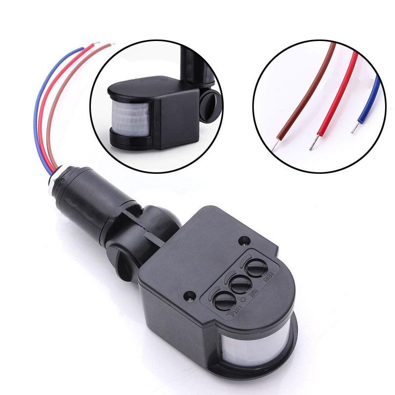 

AC 110-220V Outdoor Indoor Home Infrared Automatic PIR Motion Sensor Light Switch Detector With LED Light