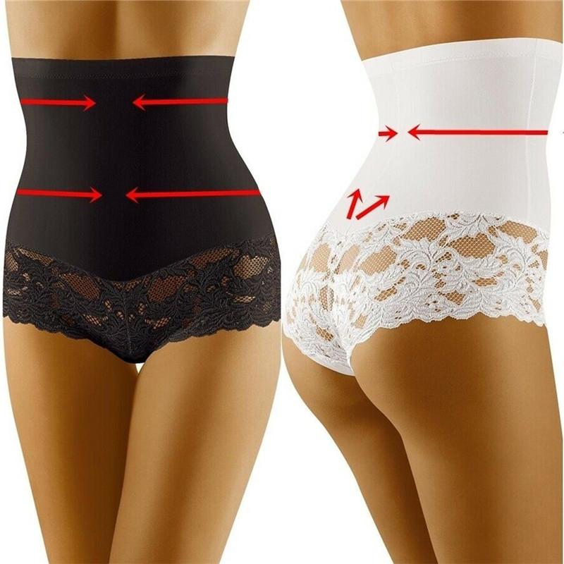 

1Pc Women High Waist Seamless Panties Sexy Tights Solid Color Lace Patchwork Lady Body Shaper Slimming Lingerie Underwear Shorts