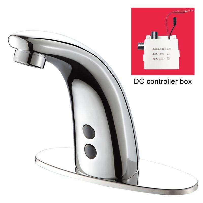 

Sensor Faucet Bathroom Cold Water Battery Power Tap Touch Free Inductive Copper Sink Automatic Infrared Home Modern Splash Proof1