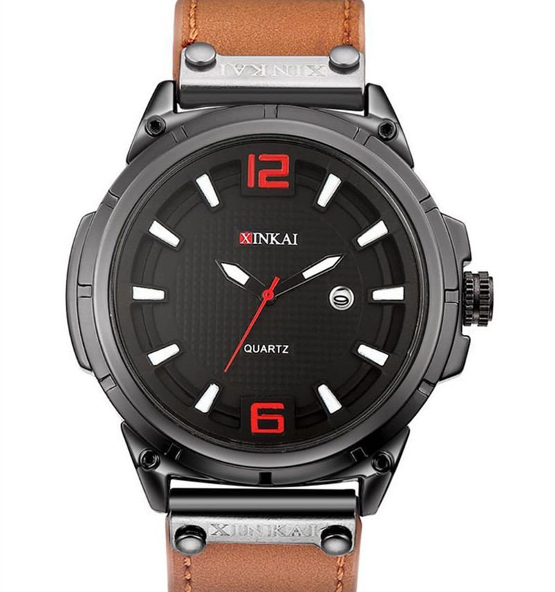 

New men's sports watch fashion leisure belt fashion watch, Black band