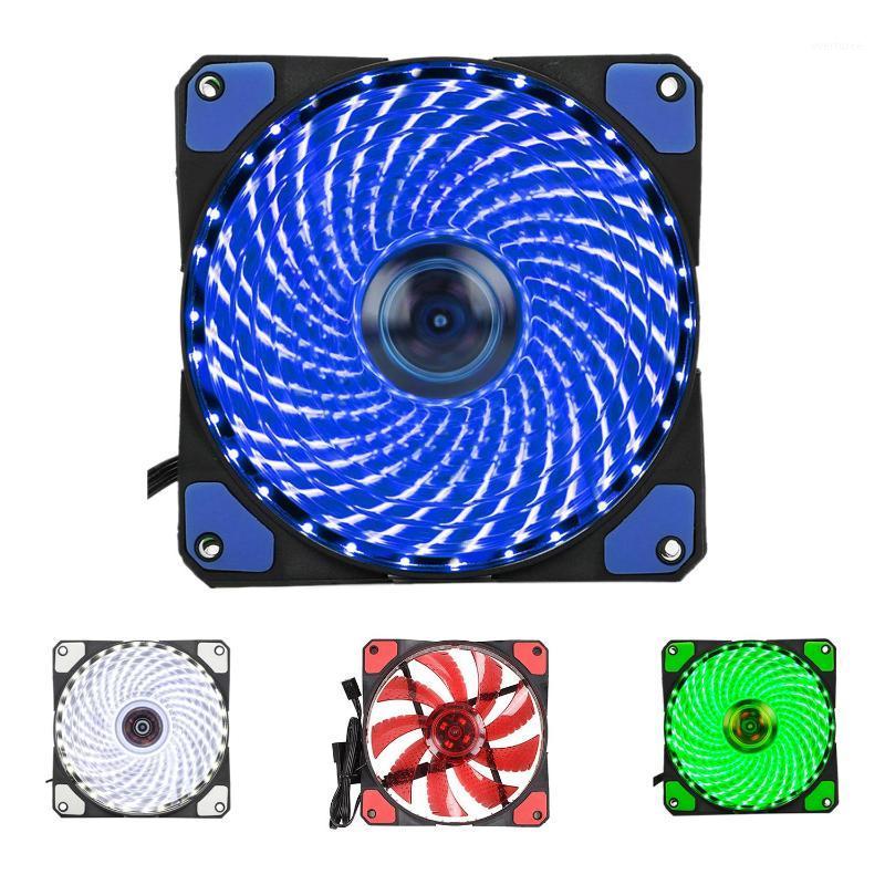 

120mm PC Computer 16dB Ultra Silent 33 LEDs Case Fan Heatsink Cooler Cooling with Anti-Vibration Rubber,12CM Fan,12VDC 3P IDE 4p1