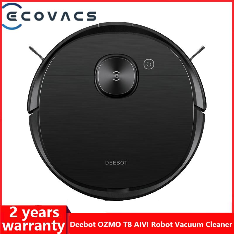 

ECOVACS DEEBOT OZMO T8 AIVI Vacuum Cleaner Robot Sweeping APP Function English Speaking China Version 120 Min Long Battery Life