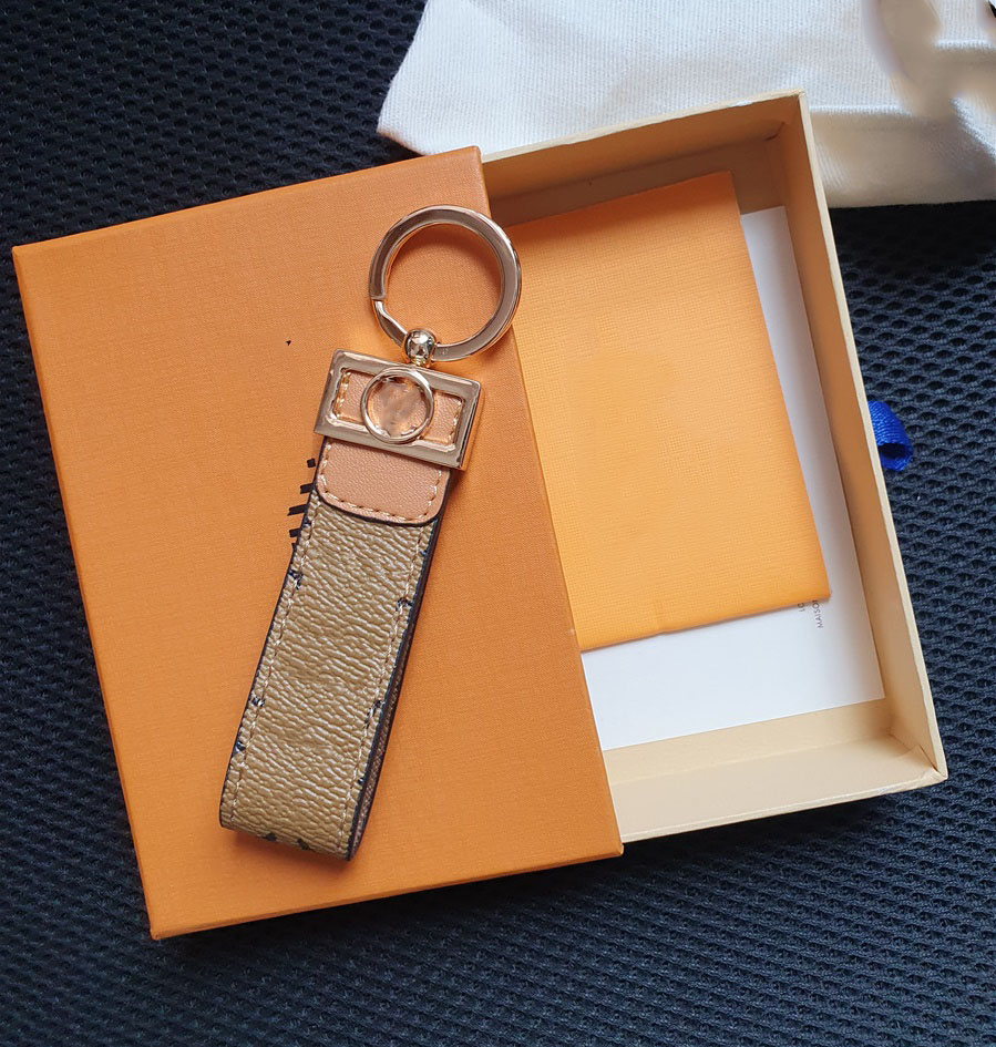 High qualtiy Keychain & Key Ring Holder Car key chain Porte Clef Gift Men Women Souvenirs Car Bag with box a44-image-667818916