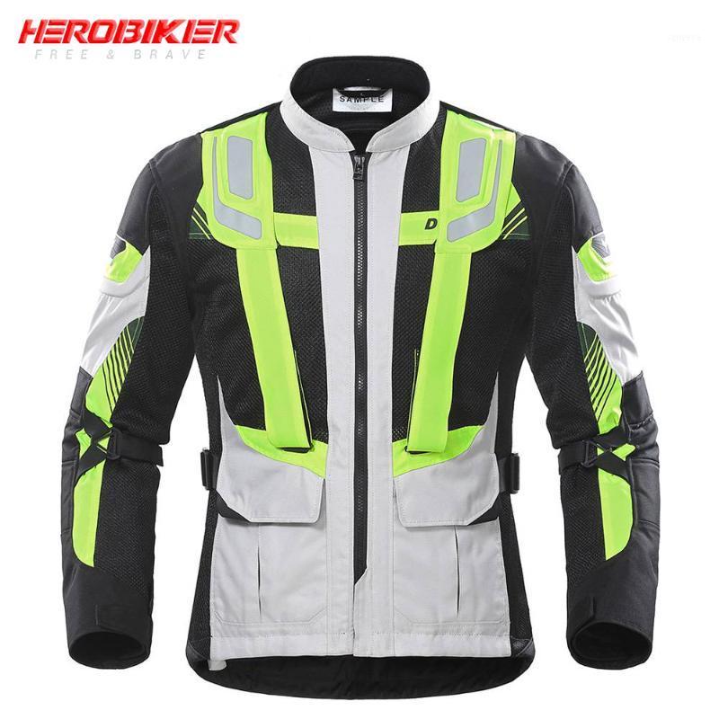 

Motorcycle Jacket Men Summer Breathable Mesh Moto Jacket Protective Gear Reflective Motocross Motorcycle Protection1