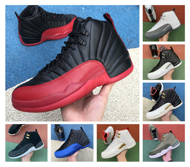 

high quality 12 12s Basketball Men Shoes Gym Red Reverse Taxi Game Royal French Blue FIBA Mens Sports Sneakers Trainers 7-12, 16