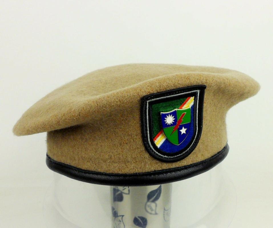 

US 75th RANGERS BERET HAT BERET FLASH US DUI WOOL Store1, As pic