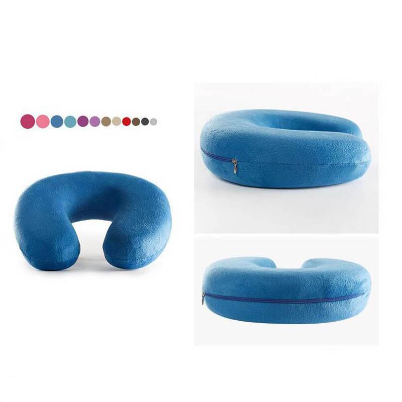 

U Shaped Travel Pillow for Car Airplane Memory Foam Neck Pillows Headrest Cushion Soft Nursing Cushion